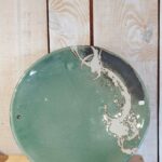 Jocelyne Schaller-Lachat, céramiste -Assiette verte